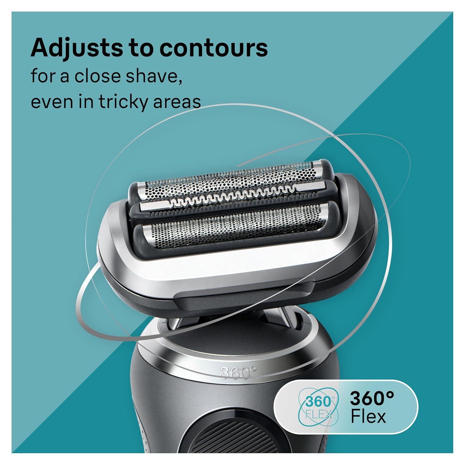 Braun - 百靈7177cc Series 7 乾濕兩用男士電動鬚刨連清洗座360° Flex El