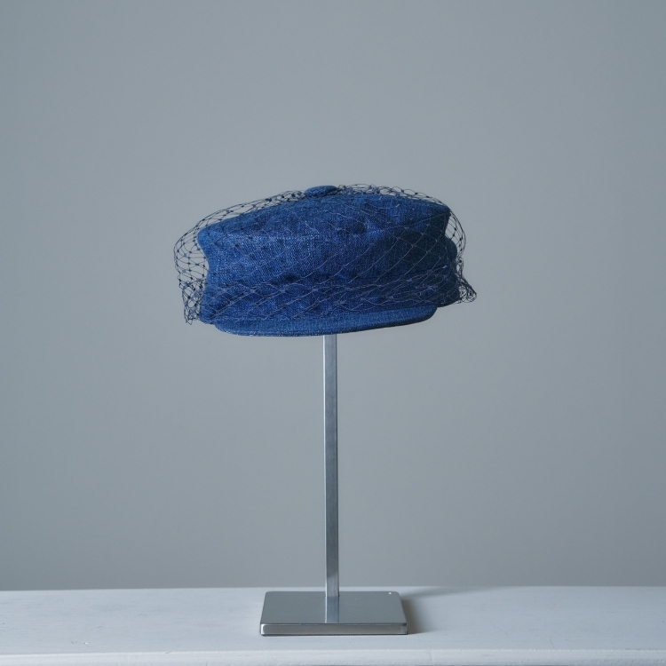 Dior 深藍色網狀報童帽