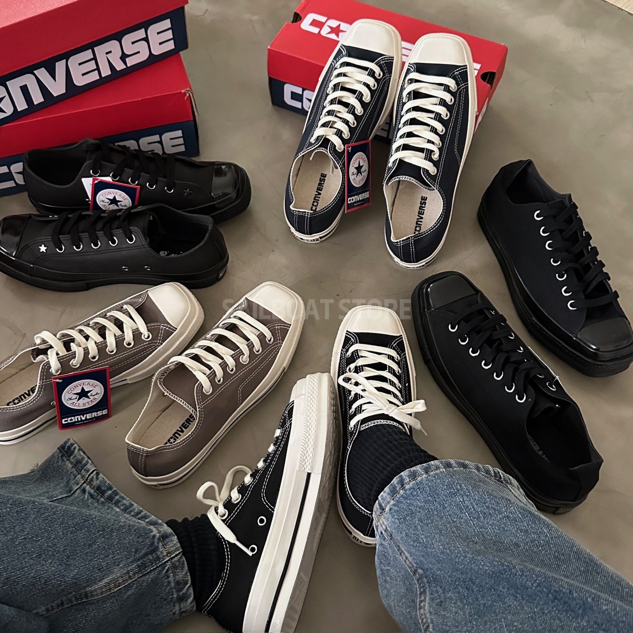 #補貨!!!預購 CONVERSE ALL STAR SQUARETOE OX/HI 低筒 高筒 方頭帆布鞋