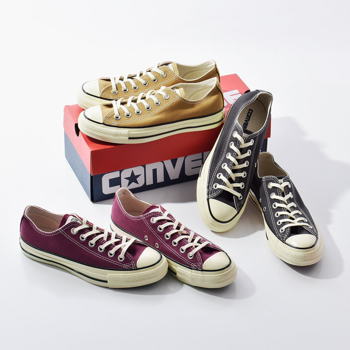 converse 復古水洗帆布鞋 低筒
