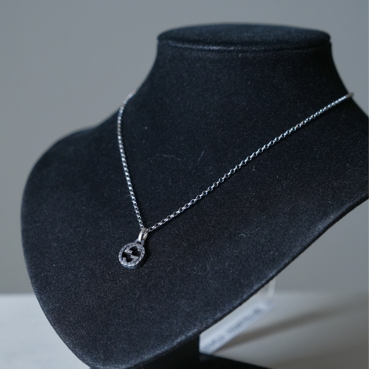 Gucci 做舊互扣雙G項鍊