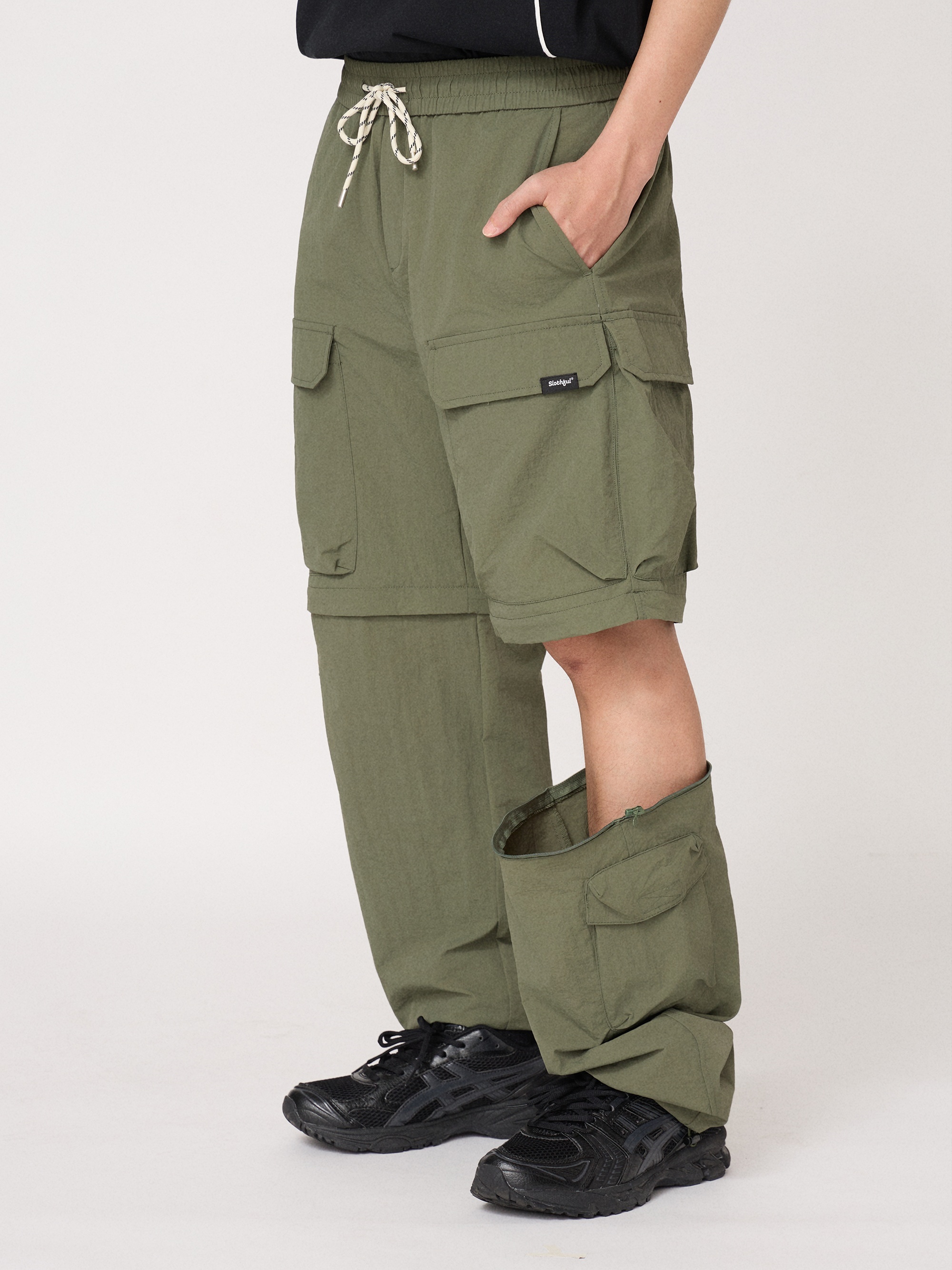 懶人機能工裝褲