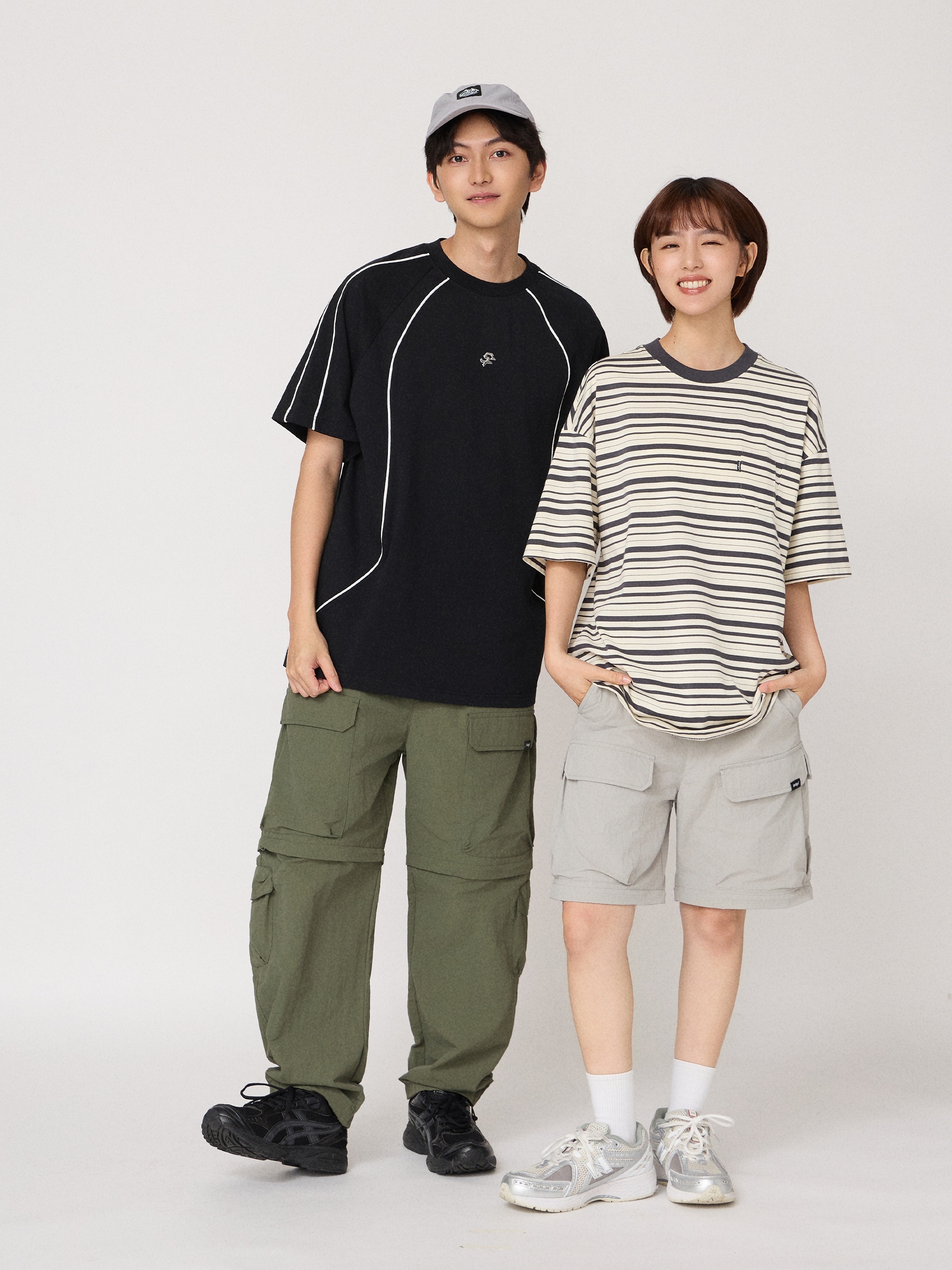 懶人機能工裝褲