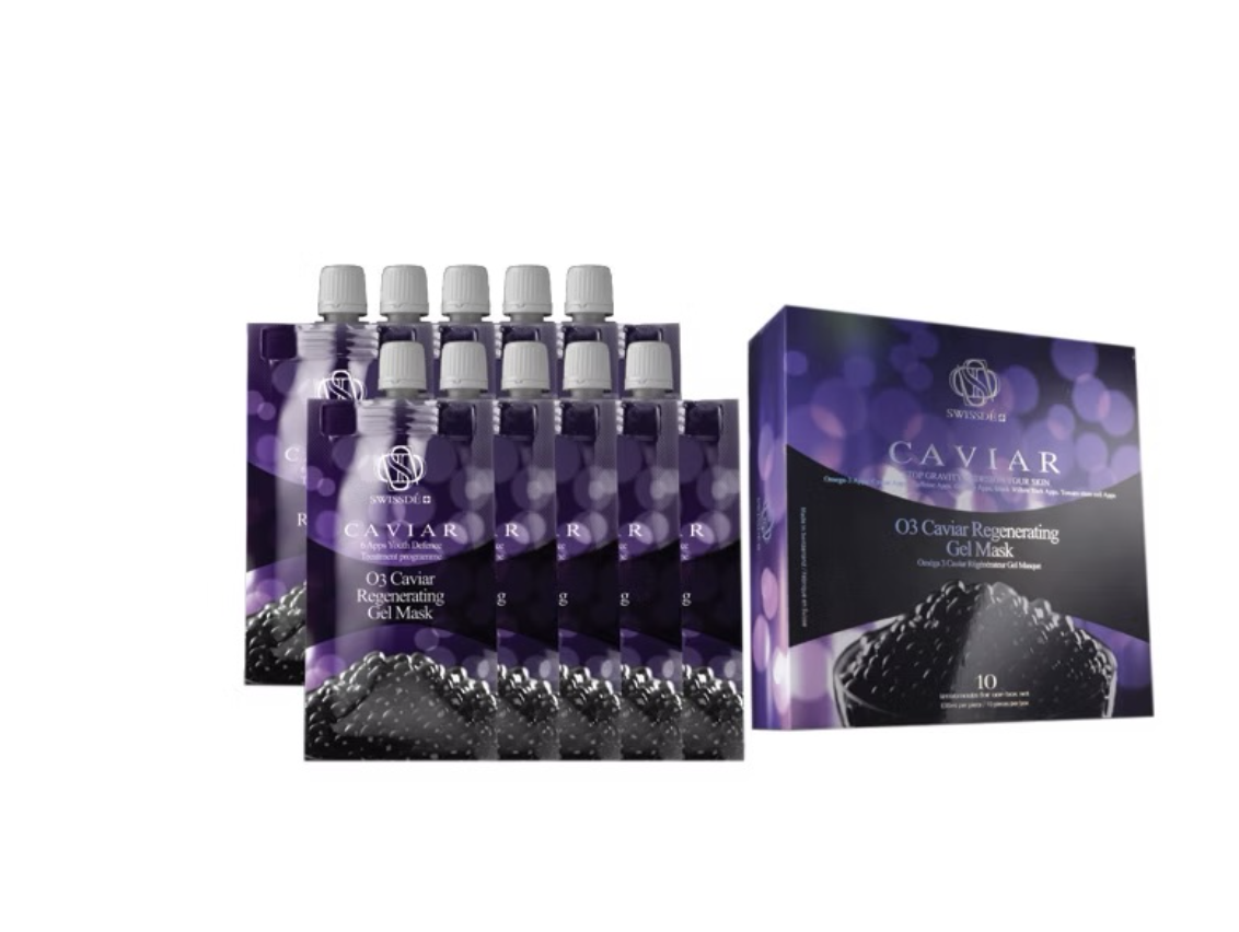 Swissdé O3鱘魚抗紋凝滑水柔凝膠面膜 (1盒10包)