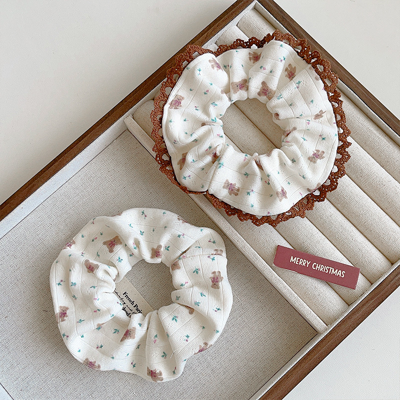 [3 FOR RM10] Sweet & Cute Teddy Bear Scrunchies