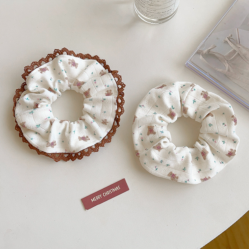 [3 FOR RM10] Sweet & Cute Teddy Bear Scrunchies