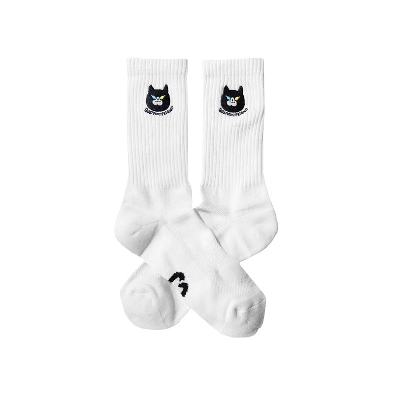 BFF Lord Cat "Black" 黑貓 白色 中筒襪  BF23013-BK [台灣現貨]
