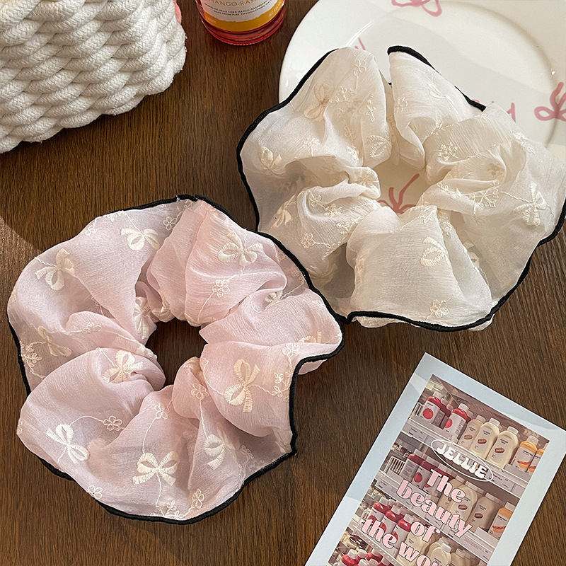 [2 FOR RM10] Fairy Embroidered Bow Scrunchies