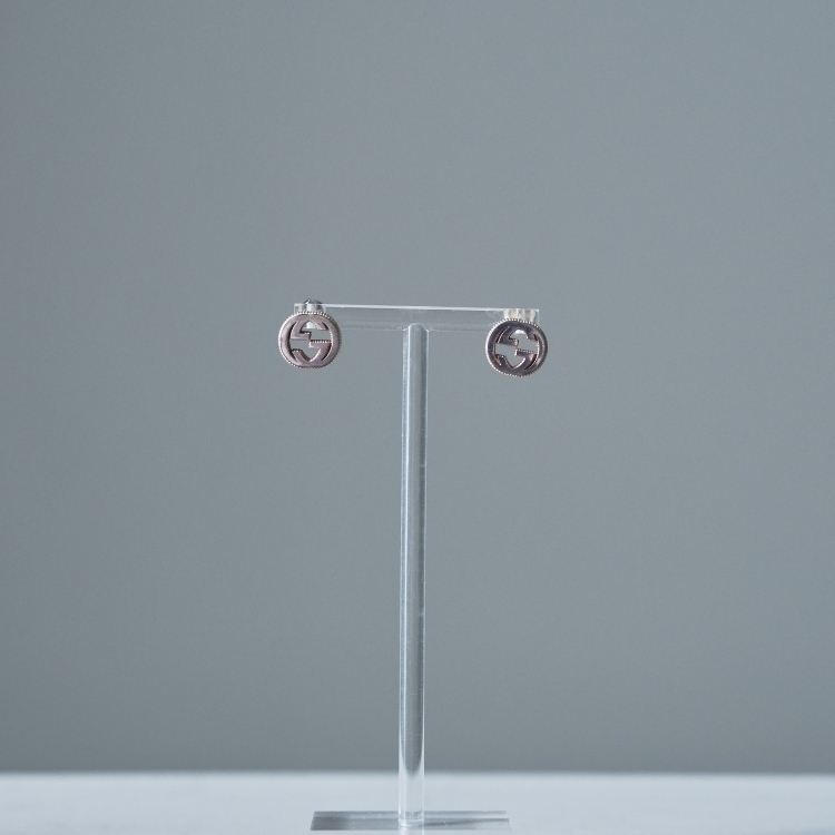 Gucci 圓形LOGO耳環