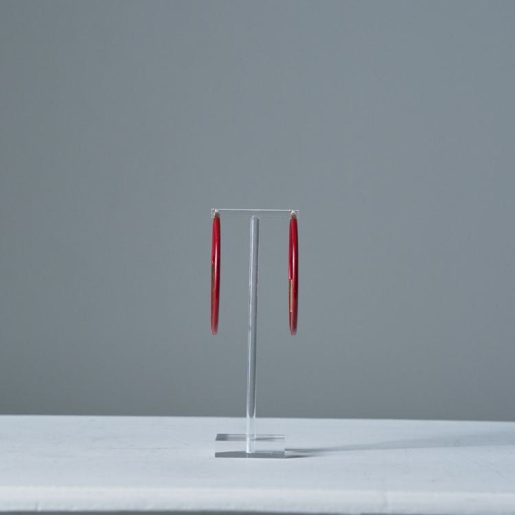 Fendi 紅圈金F耳環