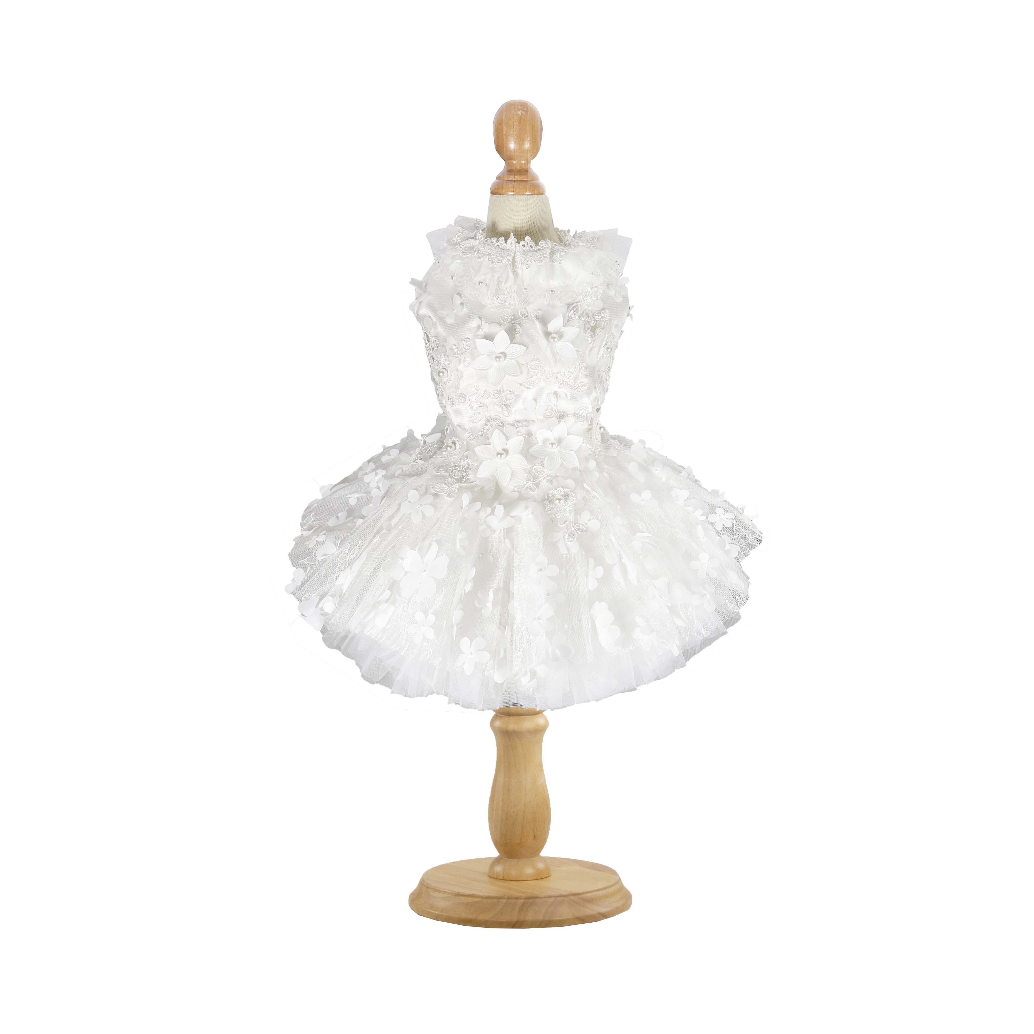 Delicated Chiffon Floral Bridal Dress