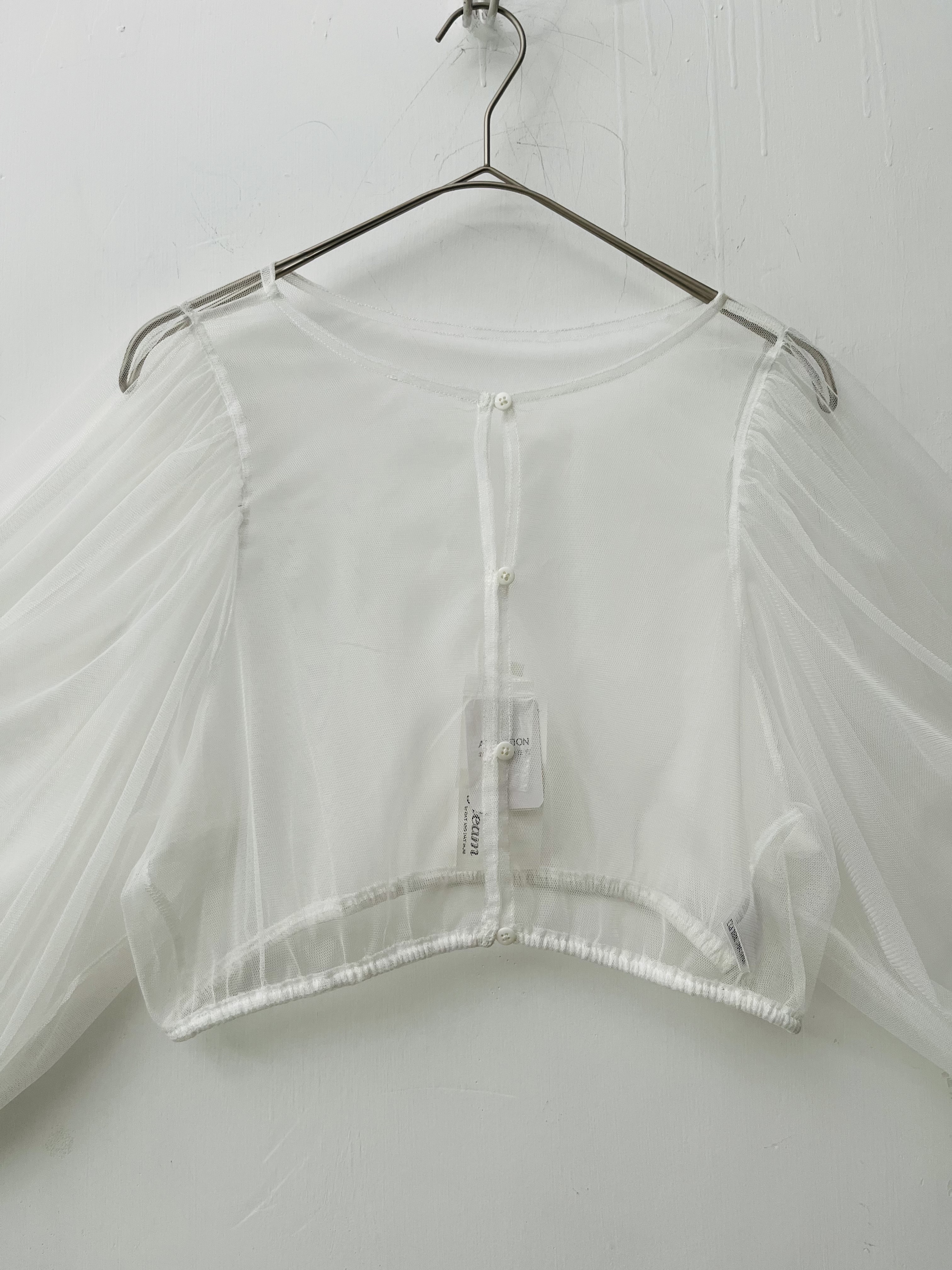 白色綱綱波波䄂外套