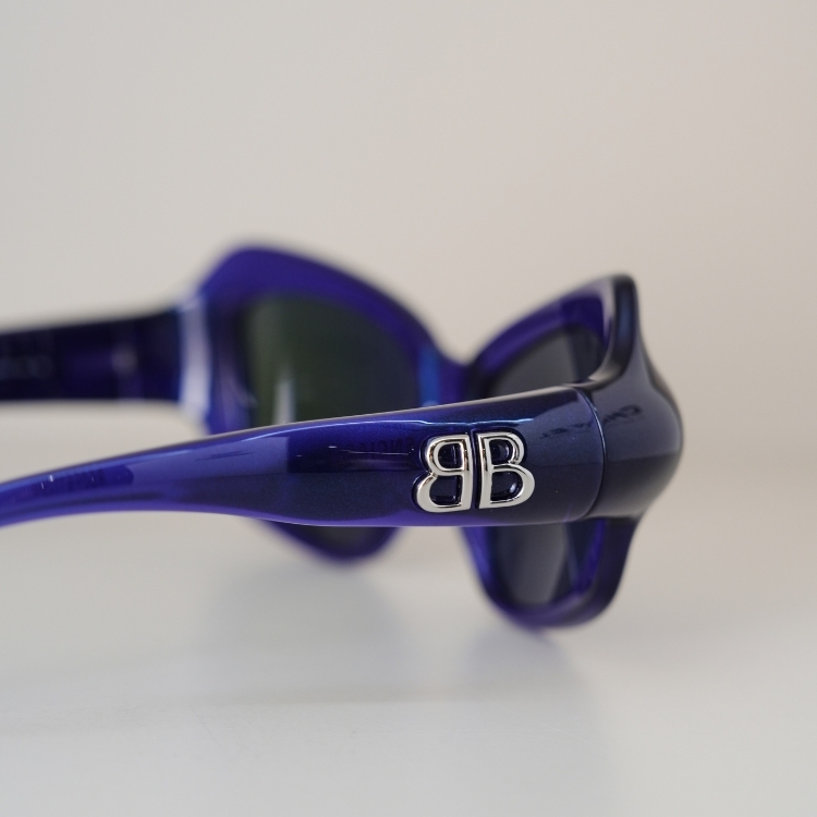 Balenciaga 深藍色不規則墨鏡