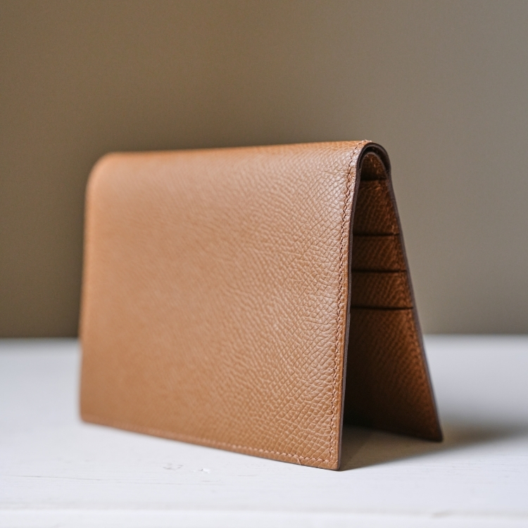 Hermes 金棕色短夾