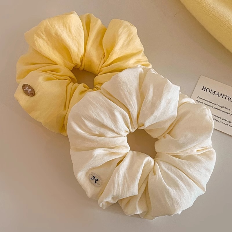 [2 FOR RM10] Soft Oversized Cream Puff Scrunchies