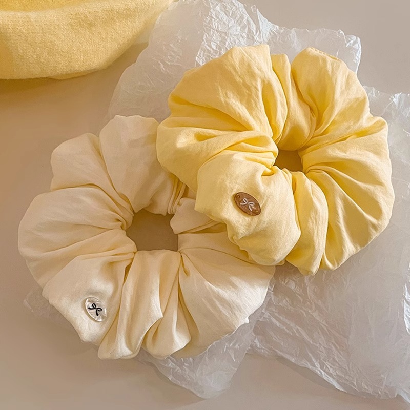 [2 FOR RM10] Soft Oversized Cream Puff Scrunchies