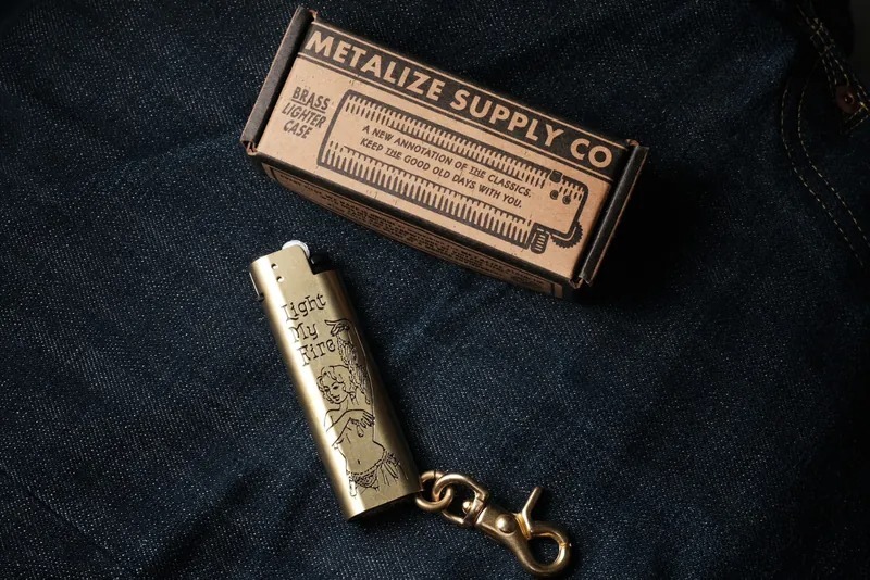 METALIZE 黃銅打火機套-日本MiWA ROCK & B.B.D.W.聯名限定