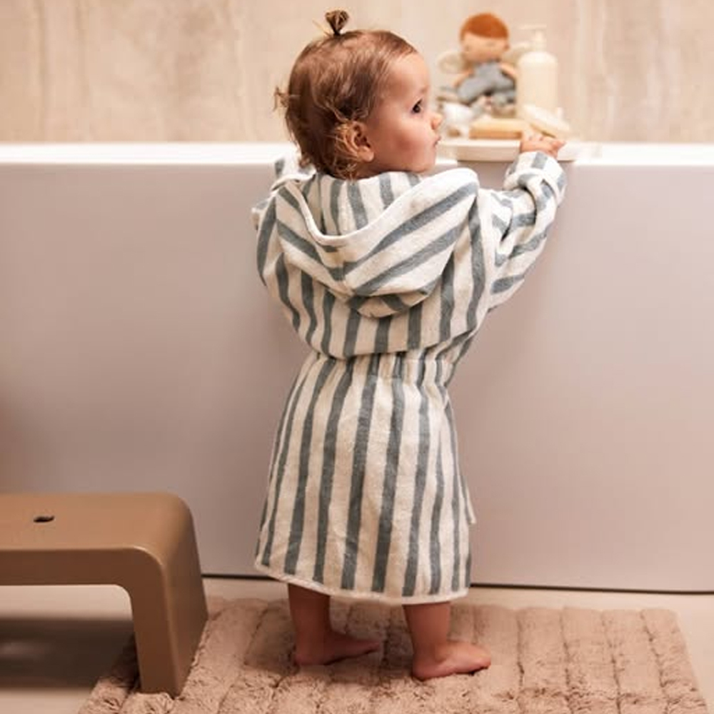 荷蘭Jollein 連帽浴袍-Sea Green(3-4Y)