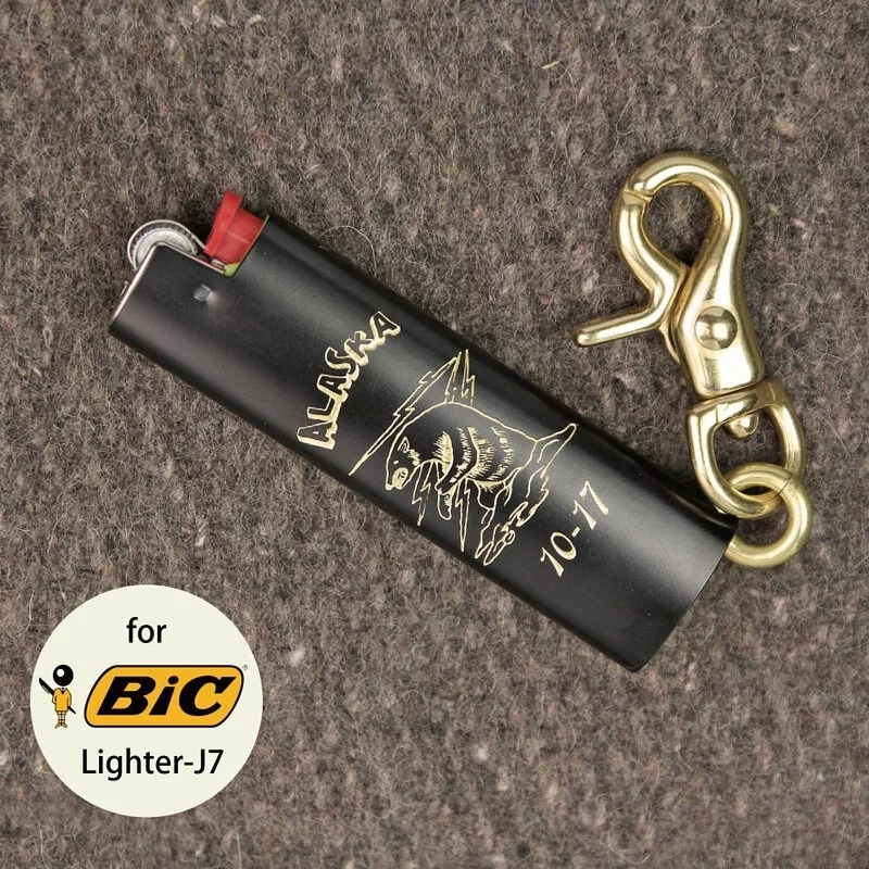 METALIZE Bic/黃銅打火機套-橫須賀阿拉斯加熊