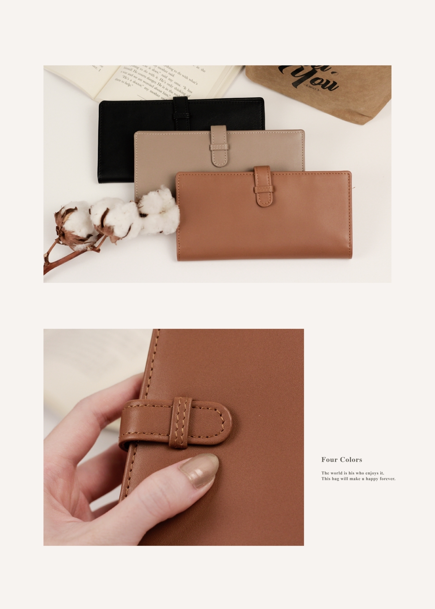 選用柔軟NAPPA皮革,摸得到的高級感