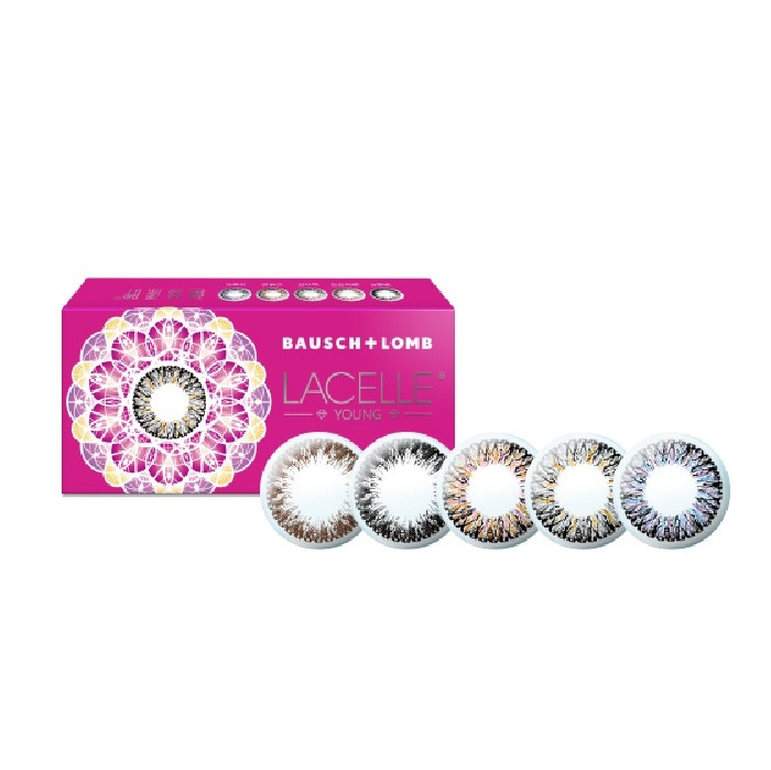 Bausch+Lomb博士倫LACELLE蕾絲漾眸戀人系列彩色月拋1片裝