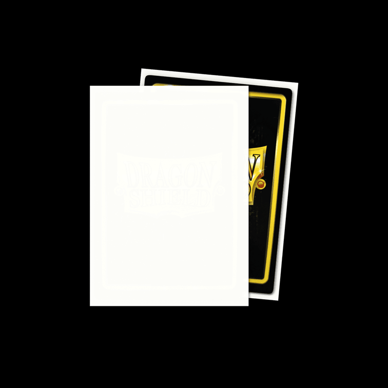 Dragon Shield 100 Matte Sleeves - White - Standard Size (AT-11005)
