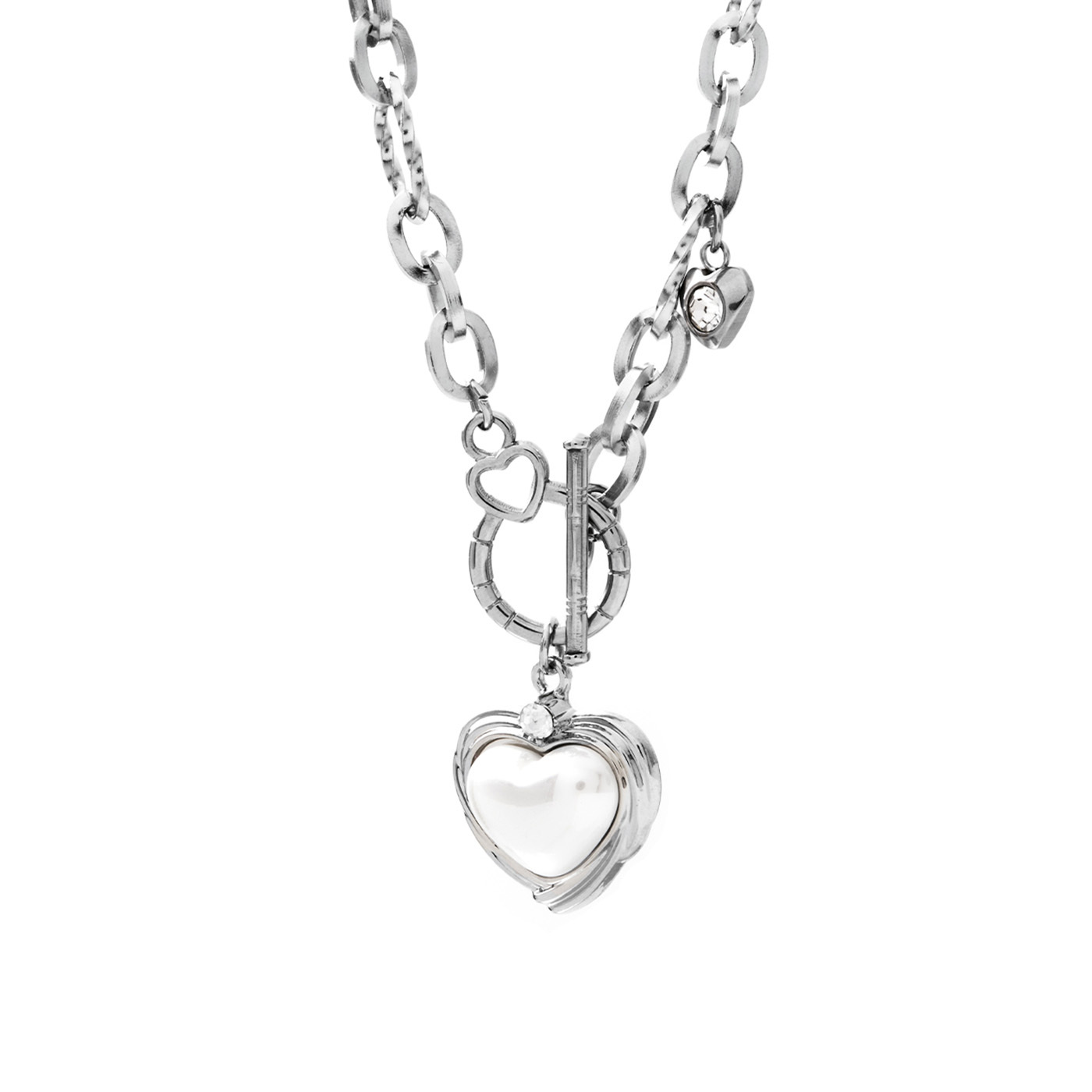 平價飾品,鋼飾,愛心,珍珠,項鍊