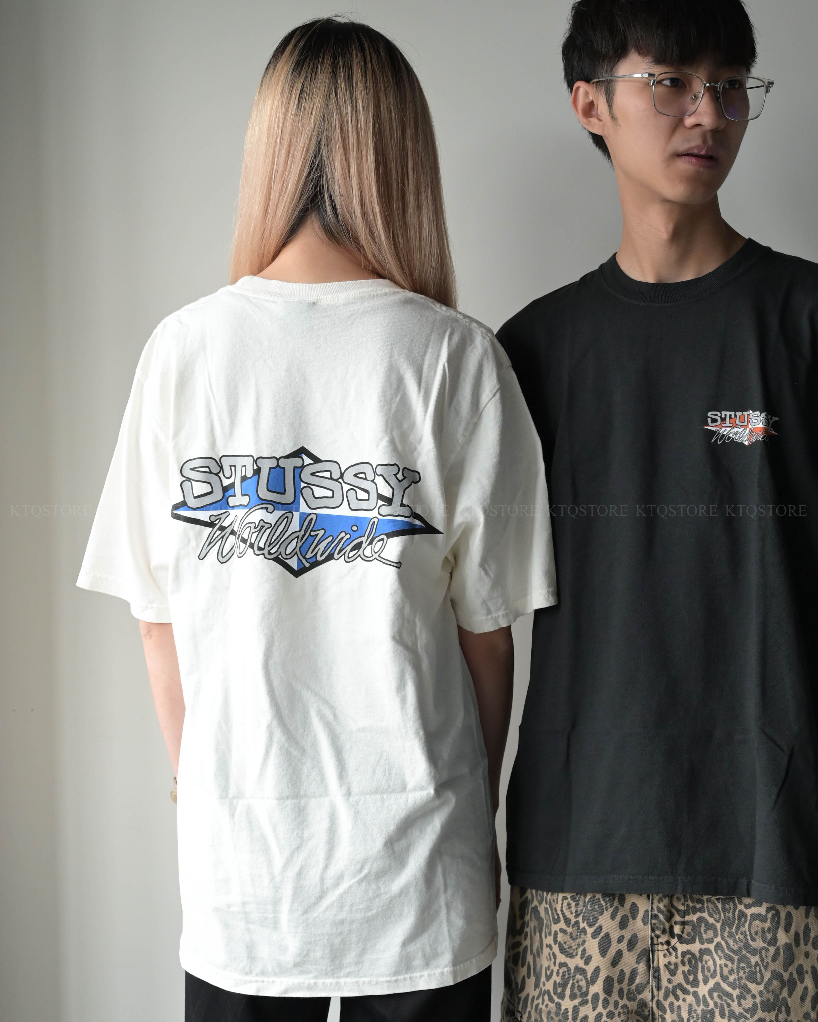 KTQ STORE ‧ Stüssy WORLDWIDE DIAMOND TEE PIGMENT DYED 鑽石 字體 LOGO 水洗 短T