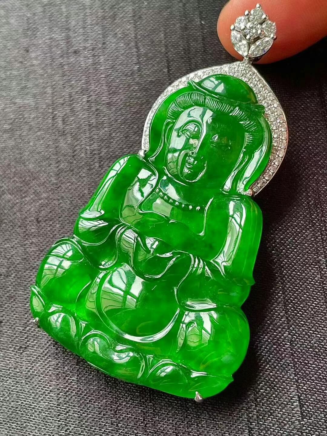 7205558 翡翠冰帝王綠觀音