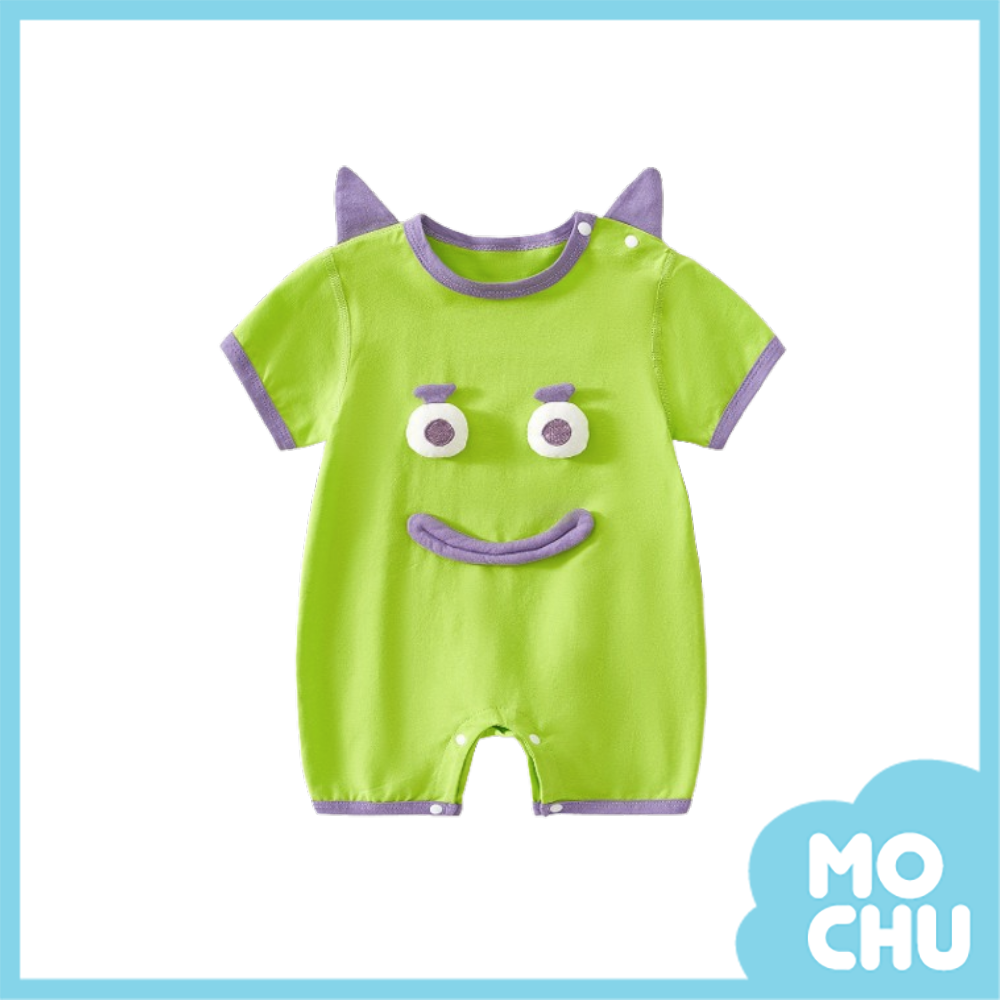 大嘴獸短袖連身衣(二色)