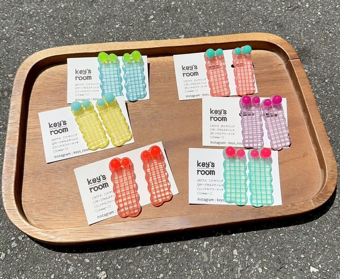 [key's room] 糖果系棉綿雲耳環 | 耳針 | NO.8