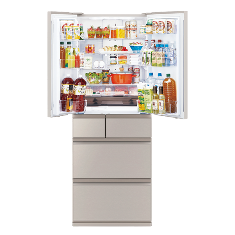 (可議價)MITSUBISHI 三菱電機 607L 日製全鏡面美型設計款 變頻六門冰箱(MR-WZ61K)