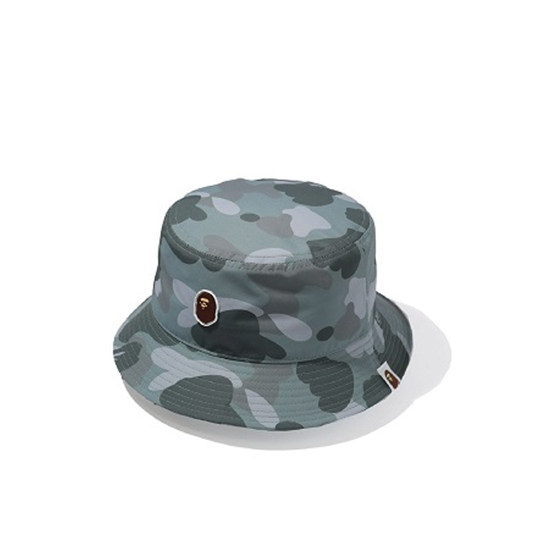 BAPE 滿版迷彩小猿頭 漁夫帽 帽子 灰 BAPE-335CM [台灣現貨]