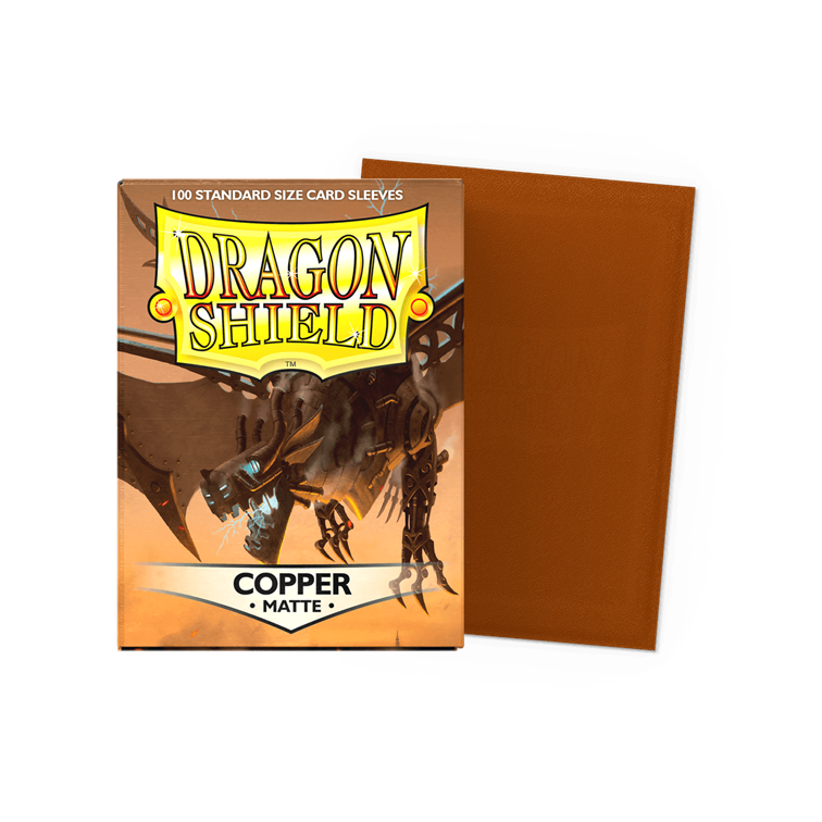 Dragon Shield 100 Matte Sleeves - Copper - Standard Size (AT-11016)