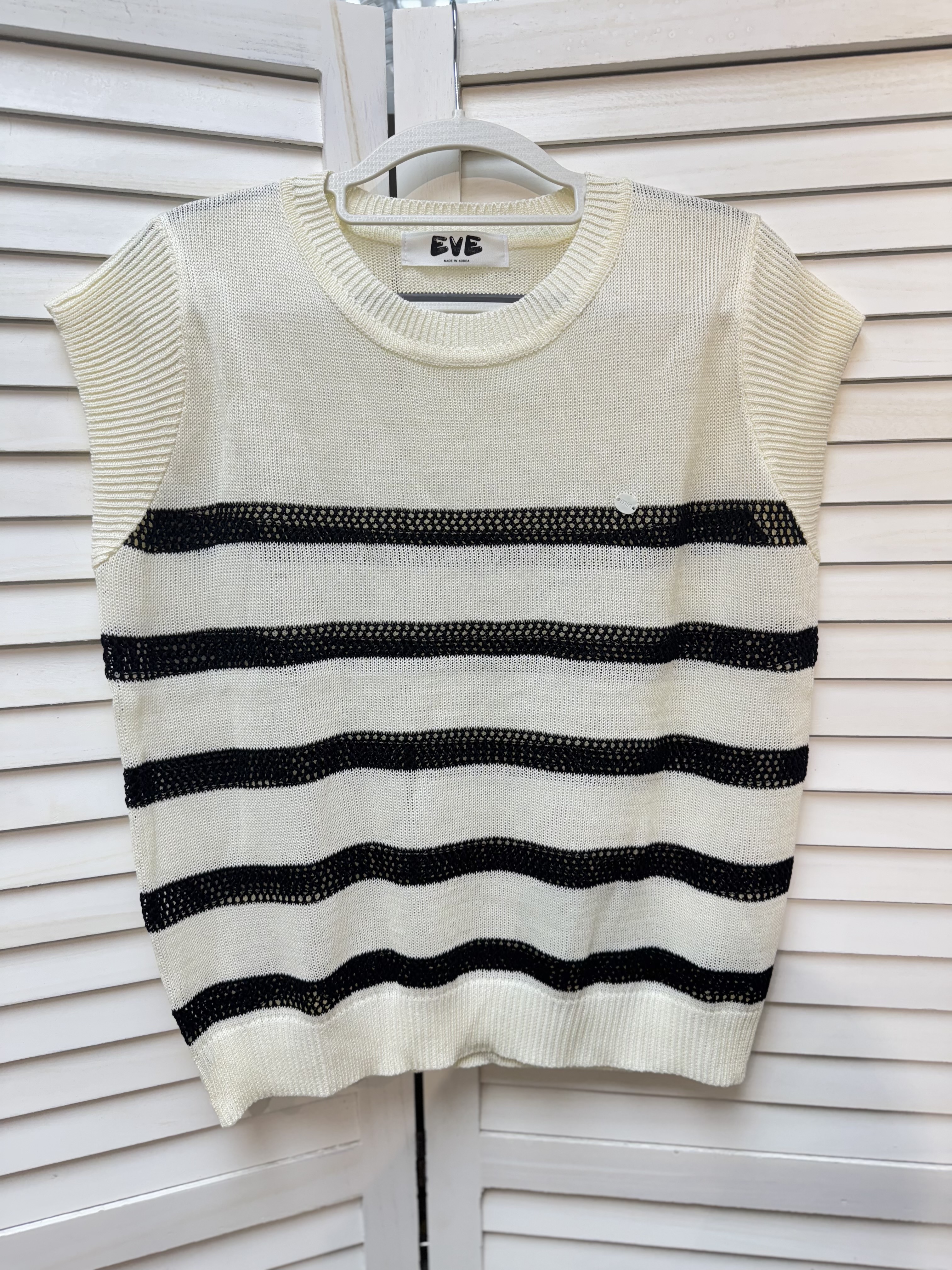 G06 韓國 線仔針織橫間TOP 胸42 長22