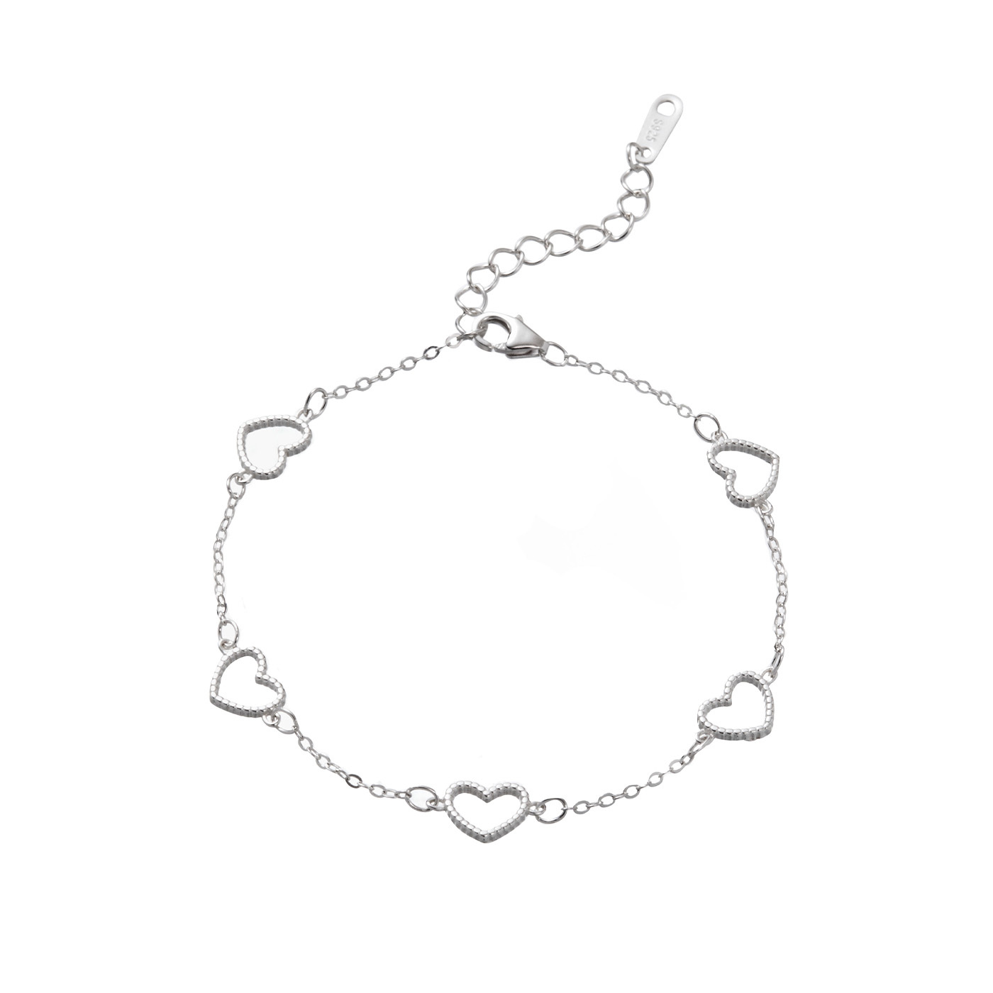 平價飾品,純銀,愛心,手鍊