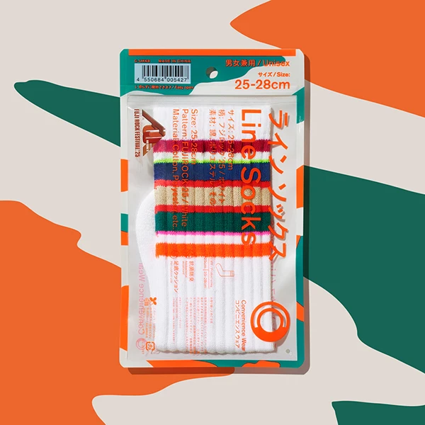 『代購+現貨商品』2025AW 日本 全家便利商店 限定 富士 音樂節 ConvenienceWear FUJI ROCK FESTIVAL LINE SOCKS 聯名 條紋 長襪 襪子 現貨