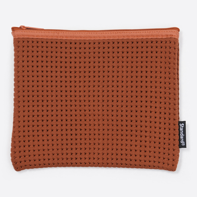 SP 針織小物收納袋/橘 17×21.5cm