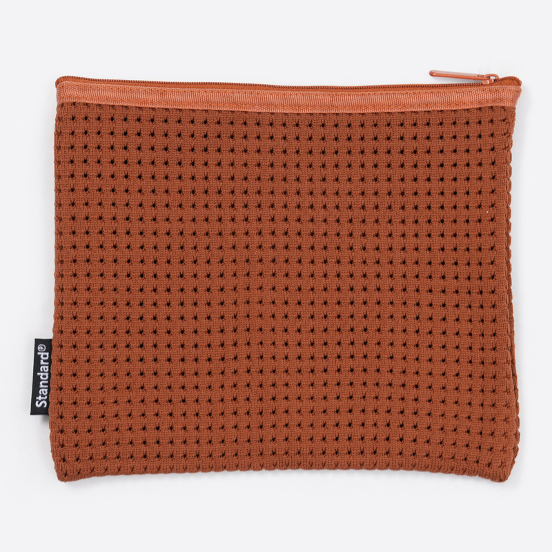 SP 針織小物收納袋/橘 17×21.5cm