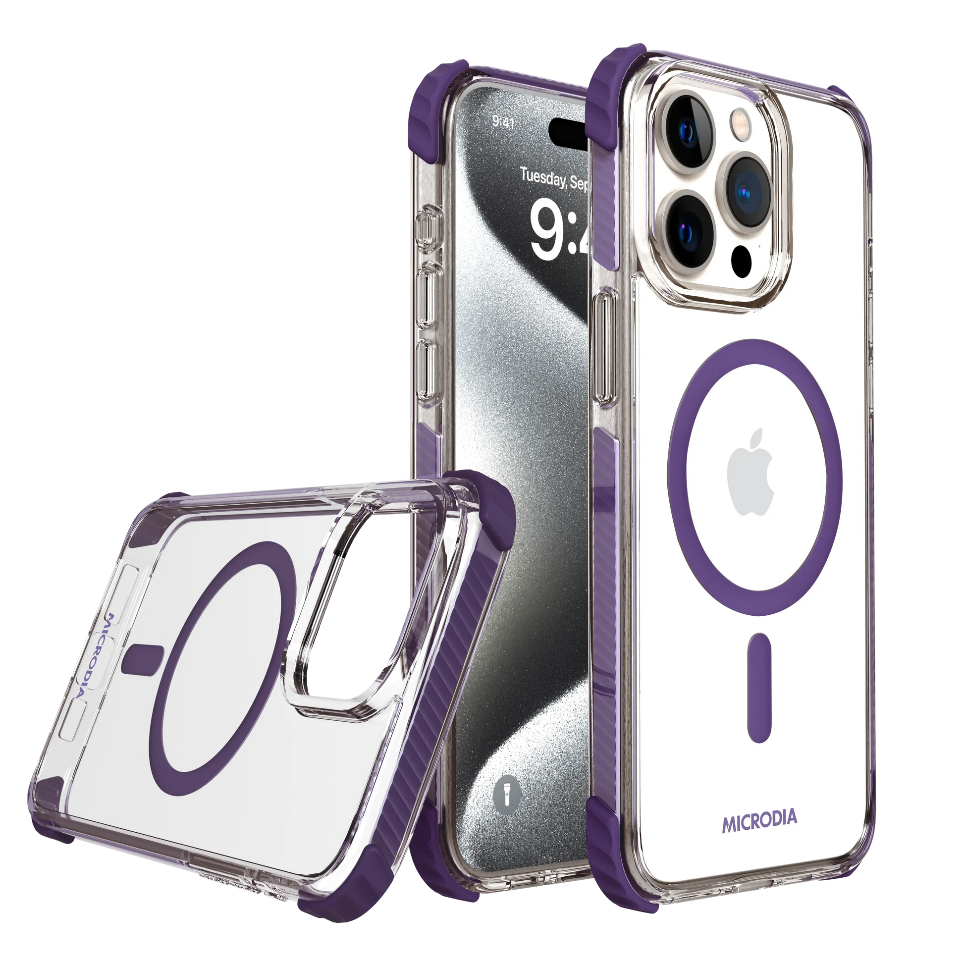 MICRODIA CRYSTAL GEAR™ 高透明度 iPhone 保護殼  [四色]