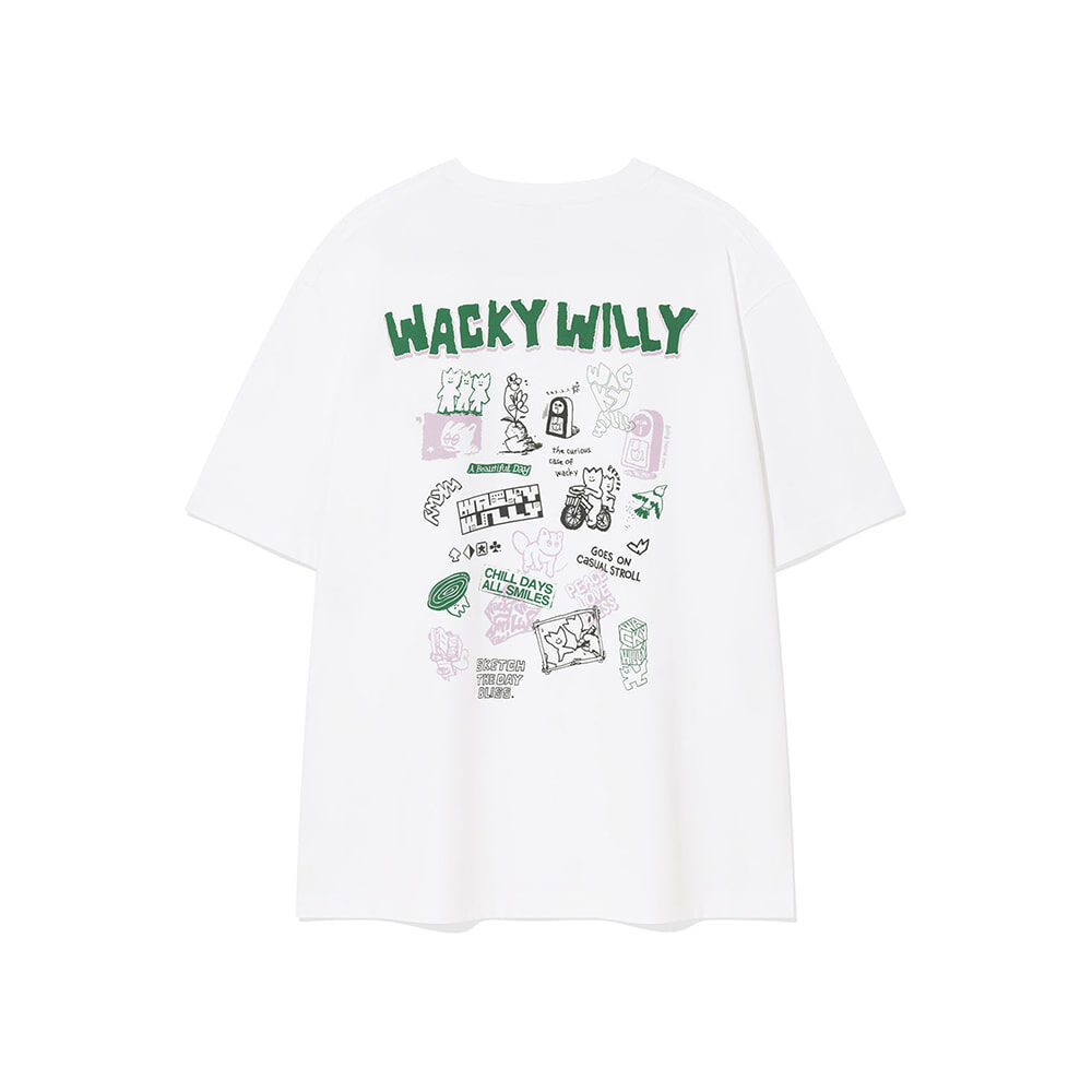 WACKY WILLY Multi-Graphic Short-Sleeve T-Shirt