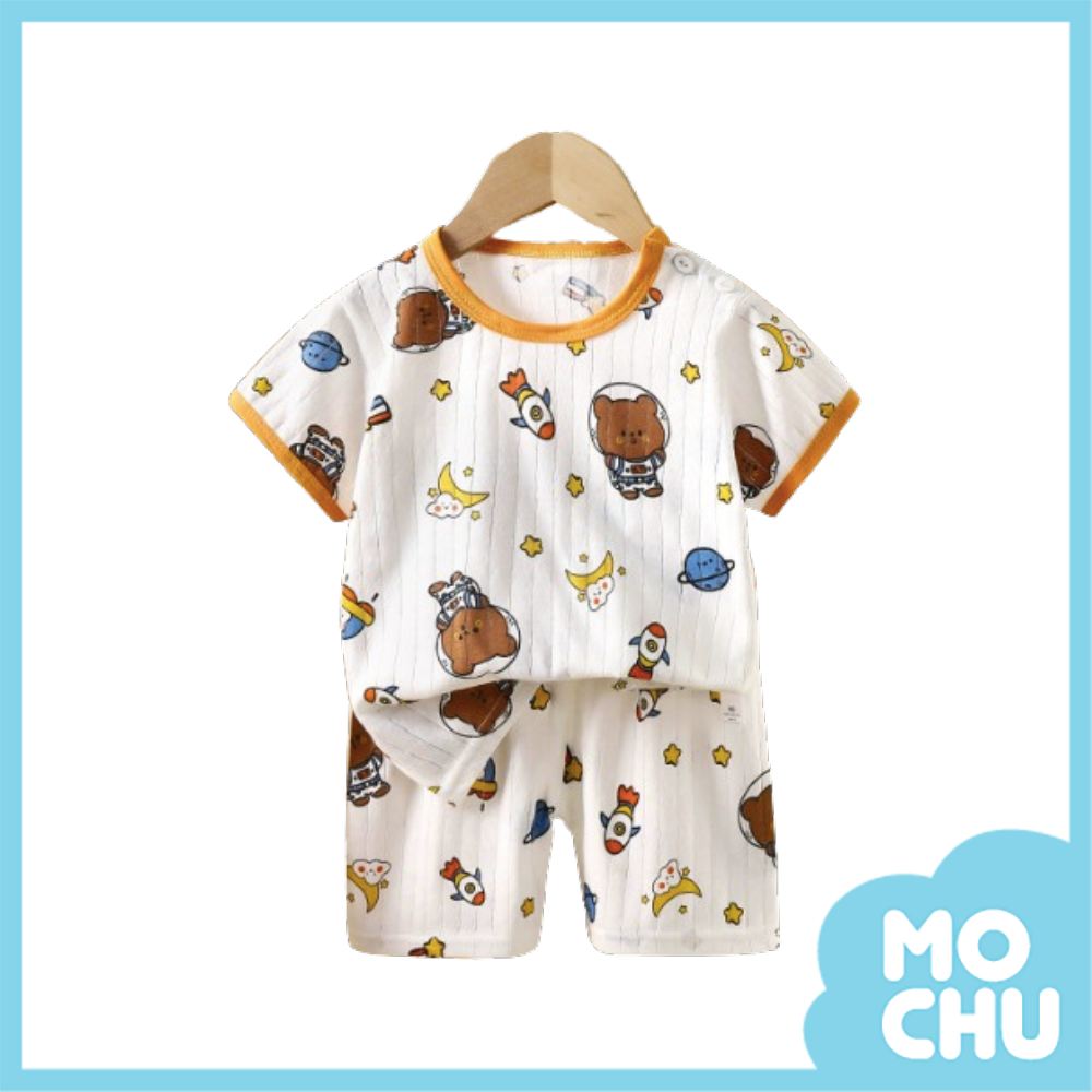 火箭小熊短袖家居套裝