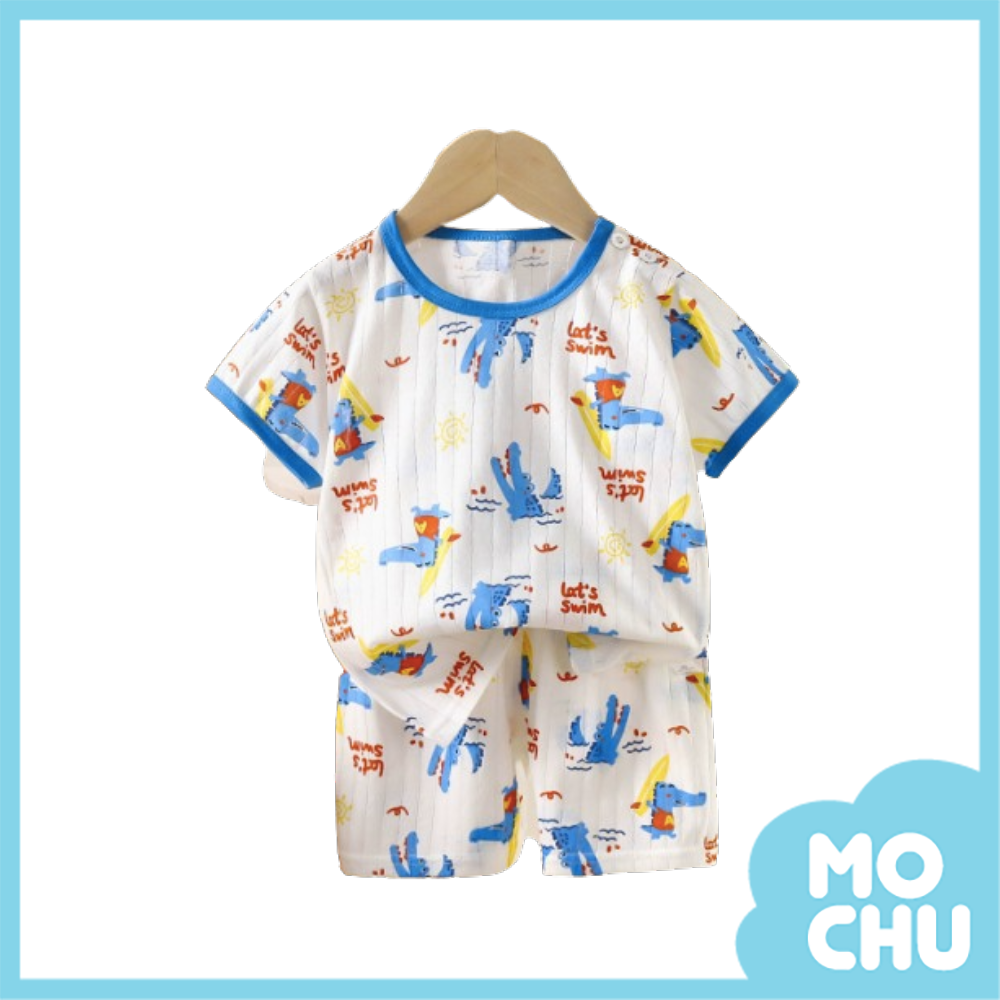 游泳鱷魚短袖家居套裝