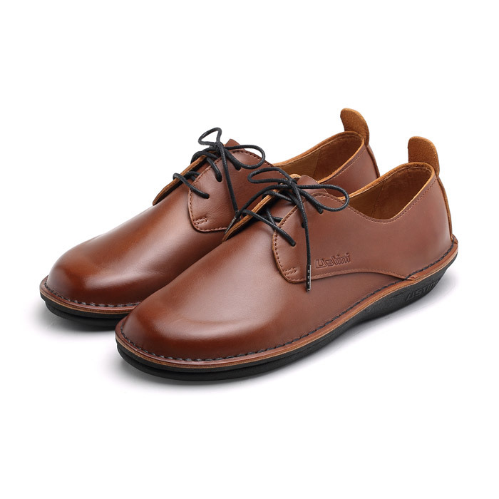 【零碼】率性單層牛皮鞋 - 咖啡 - 女款