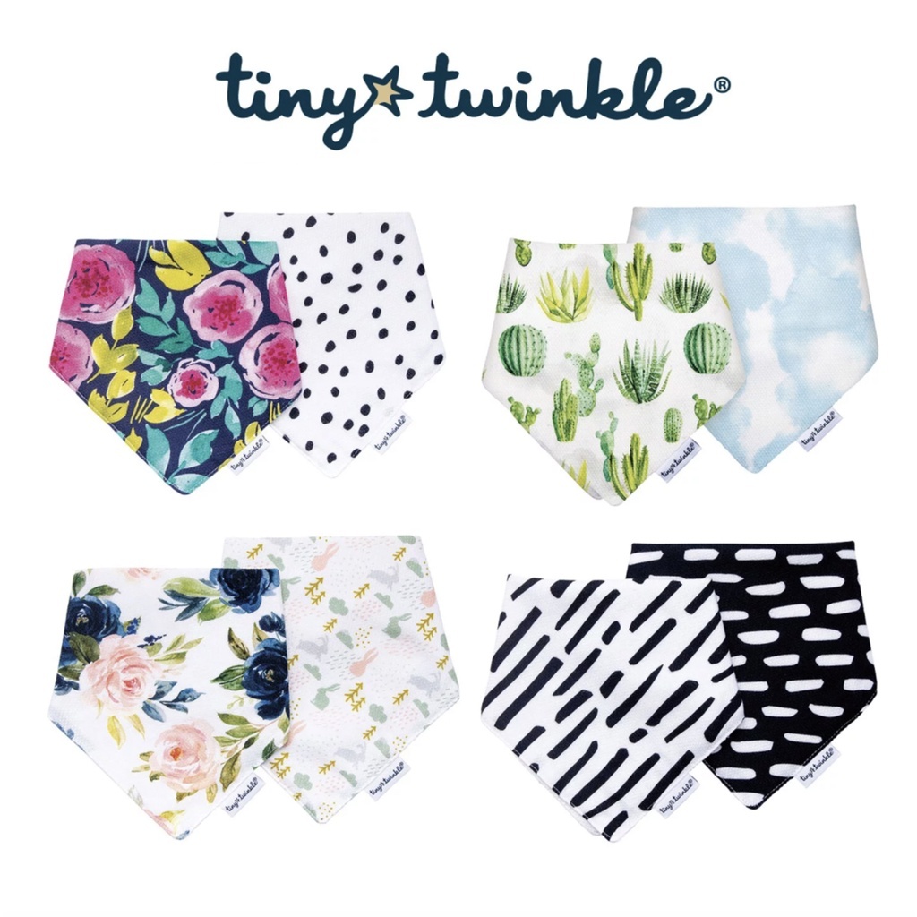 【樂森藥局】美國 tiny twinkle Kaffle 領巾雙入組、 寶寶圍兜口水巾