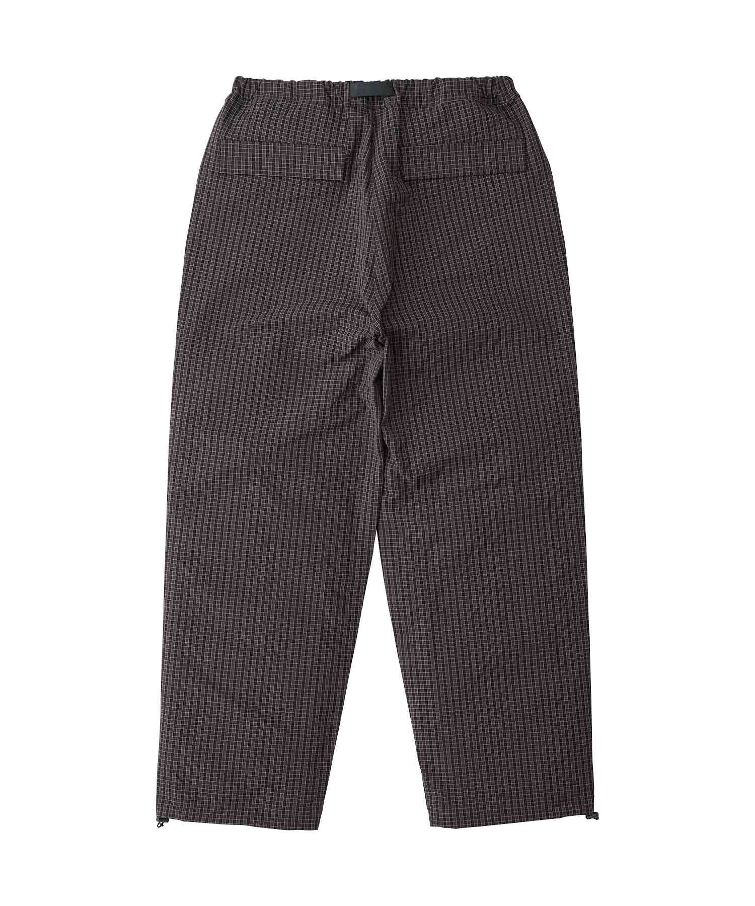 GRAMICCI｜NORTHSIDE PLAID PANT "DEEP BROWN"
