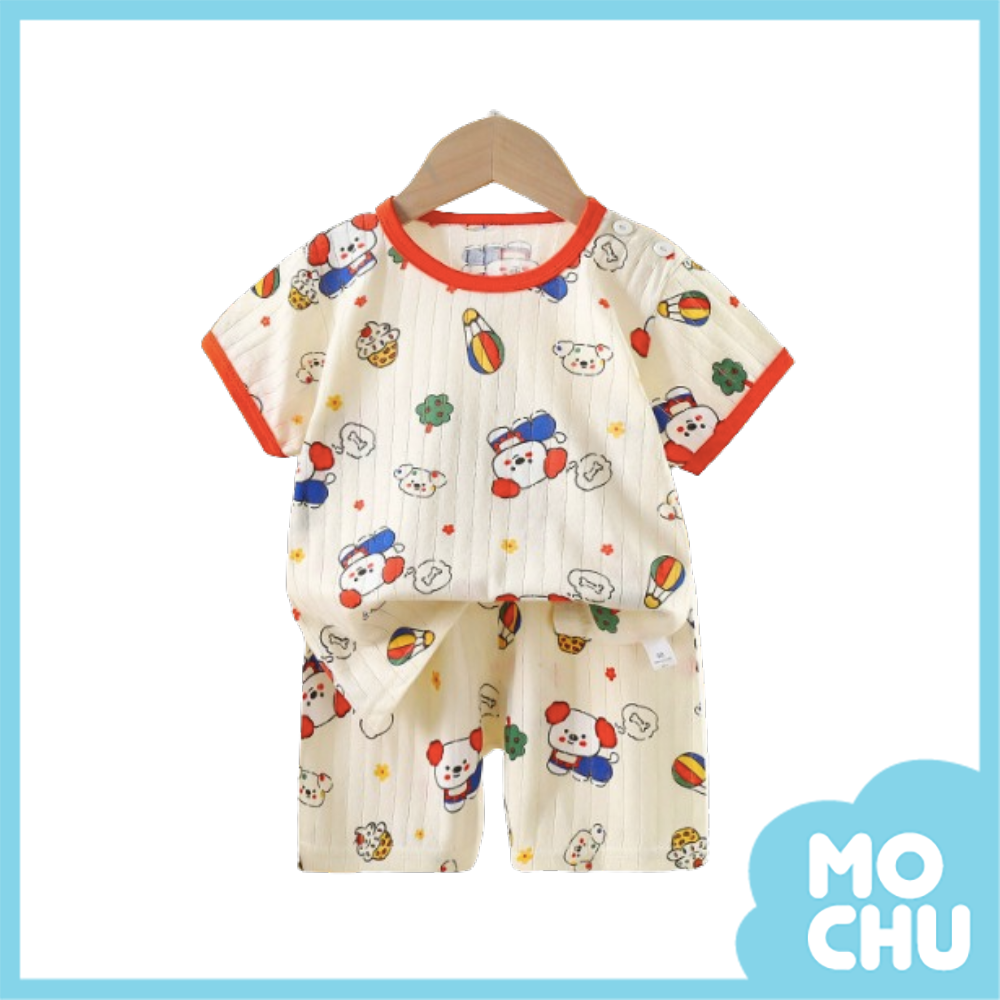 彩色小狗短袖家居套裝