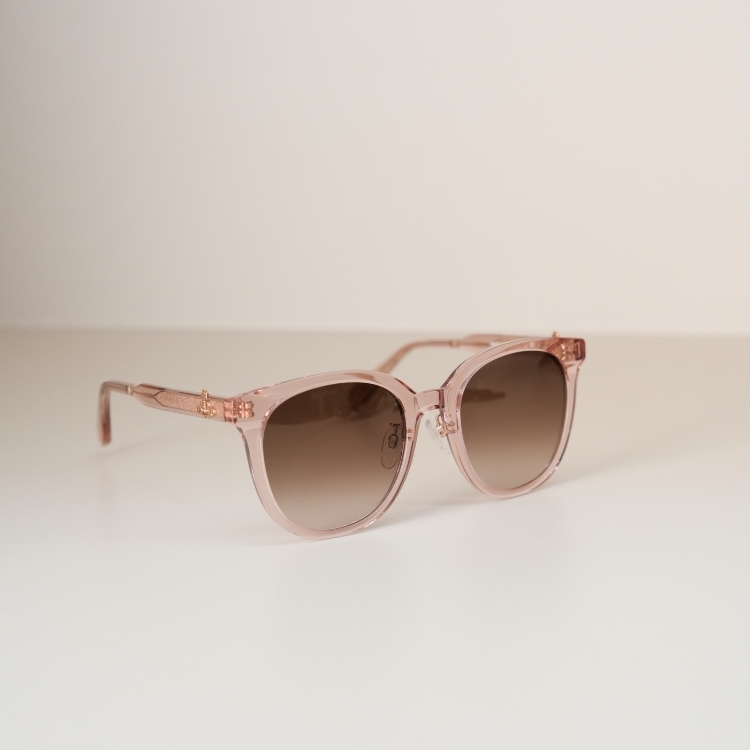 VIVIENNE WESTWOOD 粉色透明墨鏡