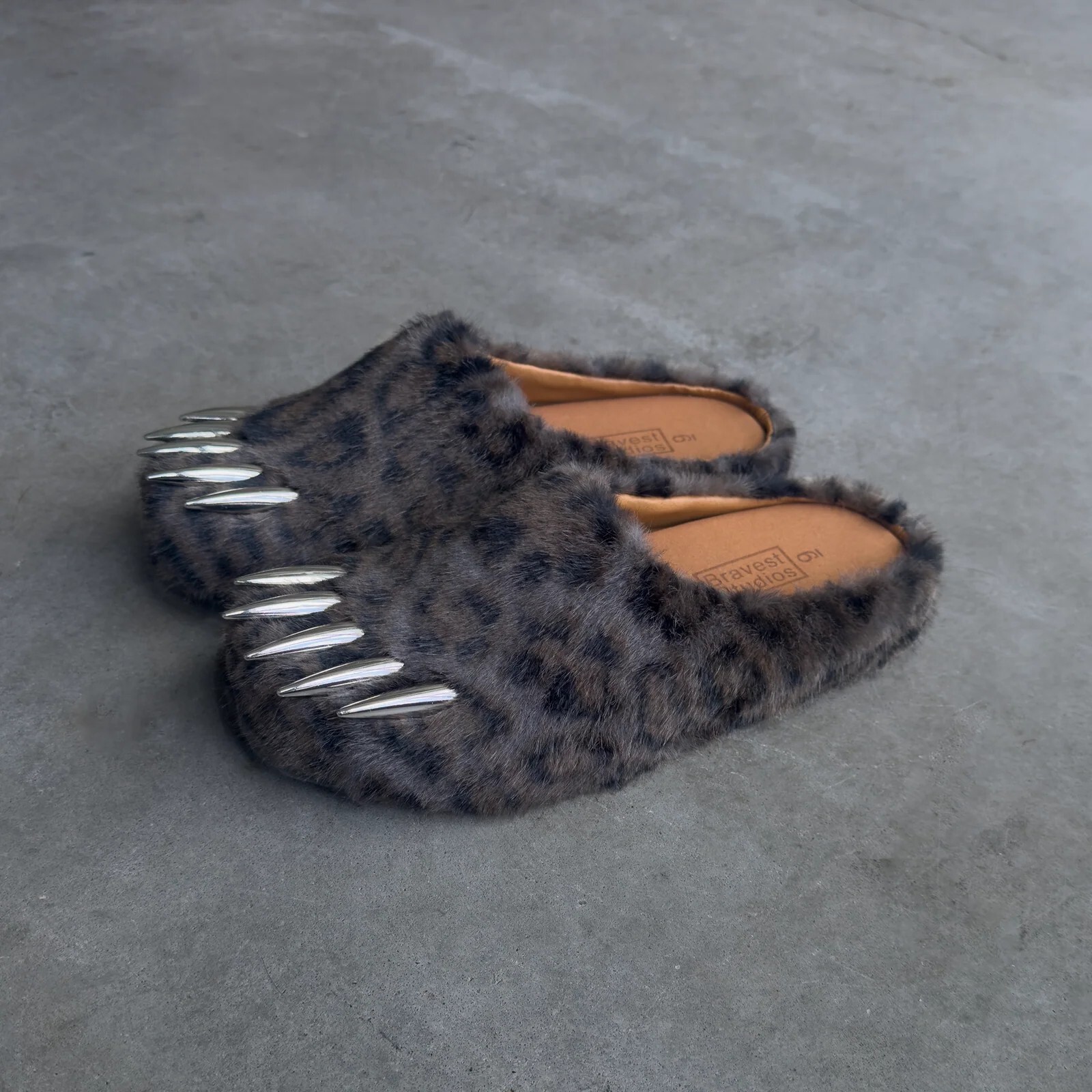 【Focus Store】預購 Bravest Studios Dark Leopard Claw Mules “Dark Grey" 豹紋 深灰 穆勒