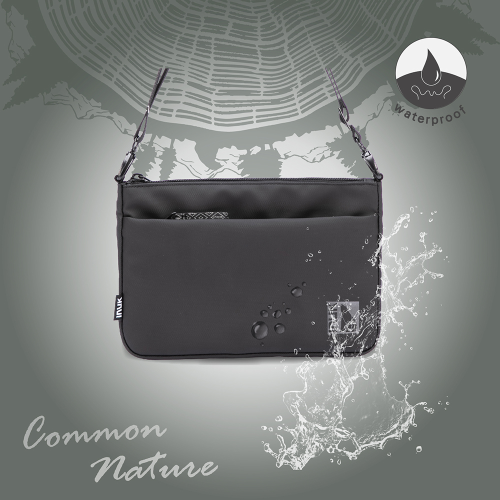 【INUK】全境防水 |LONG WALLET_PLUS 黑|加大版觸屏手機包